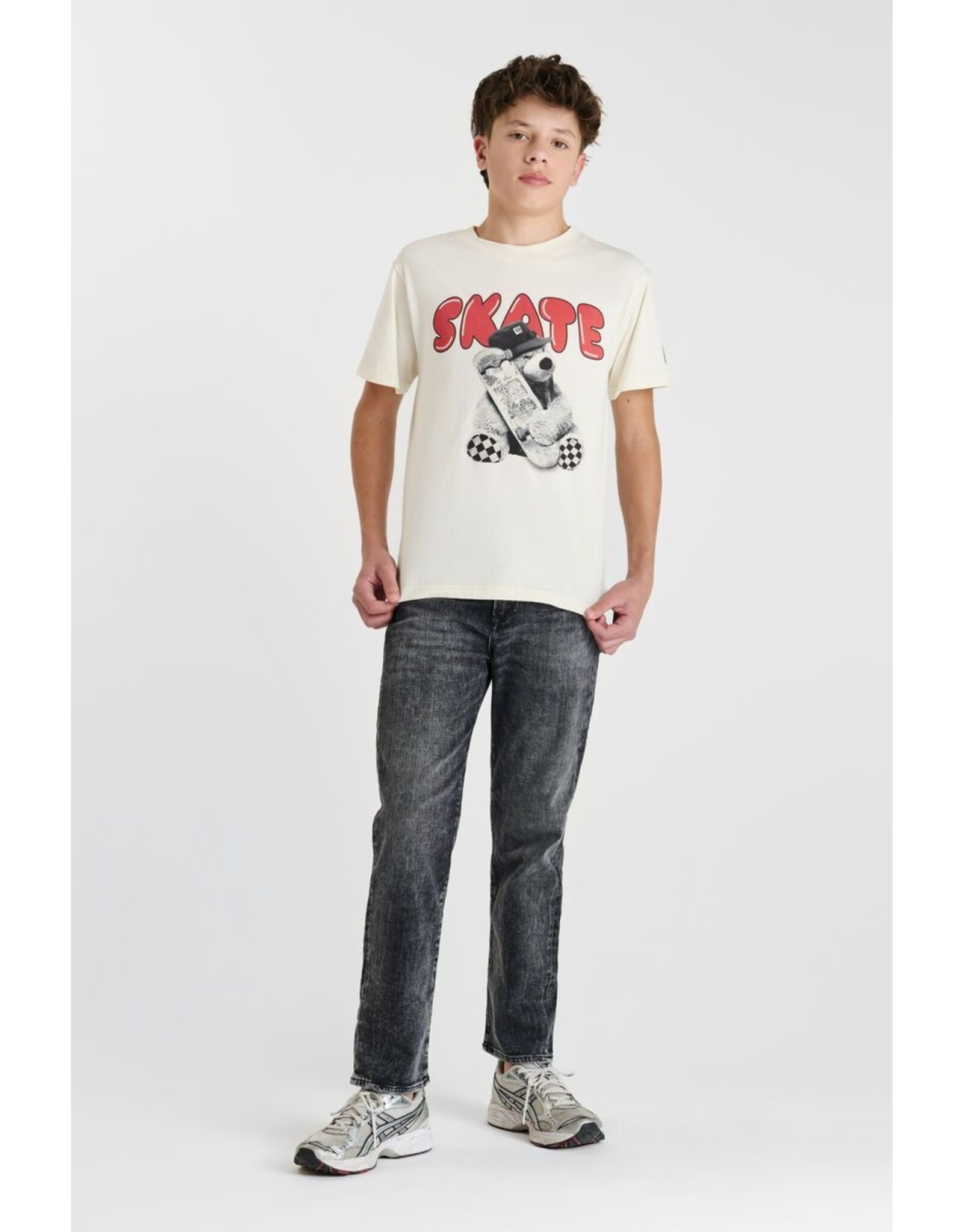 Le temps des cérises T shirt ecru skate bear