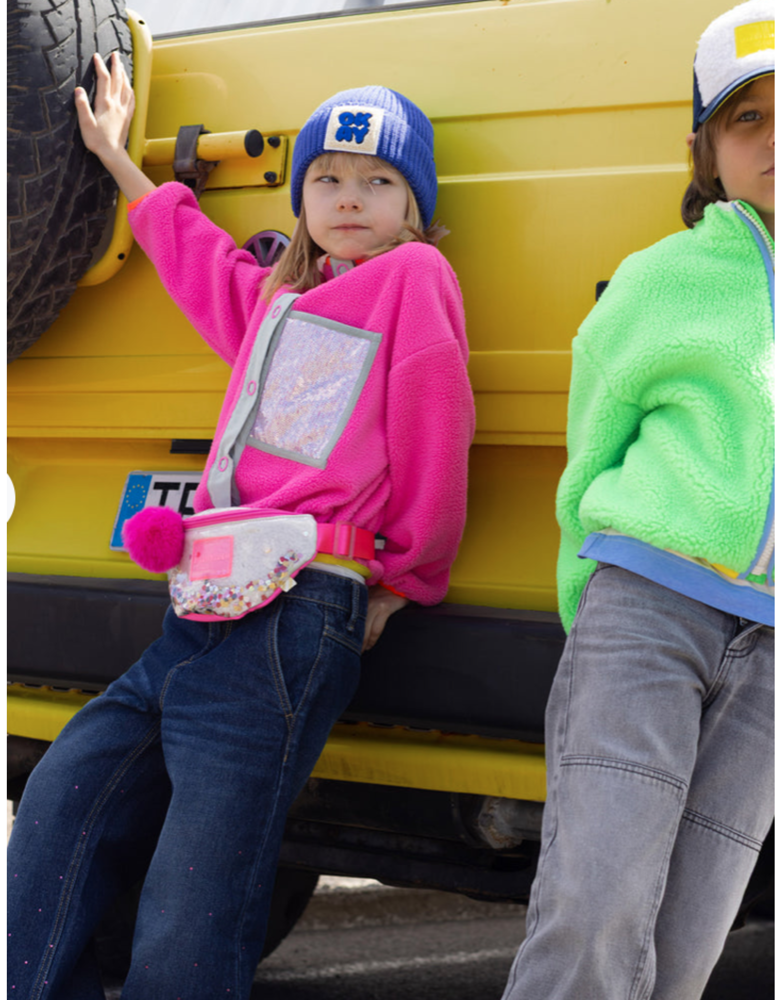 Billieblush roze cardigan polar