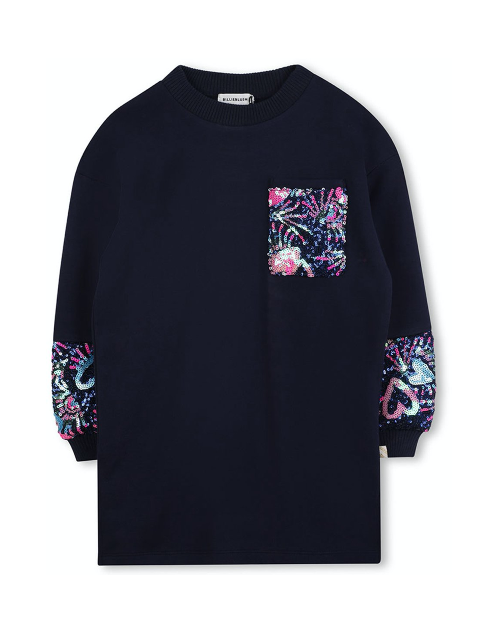 Billieblush navy kleedje pailletten