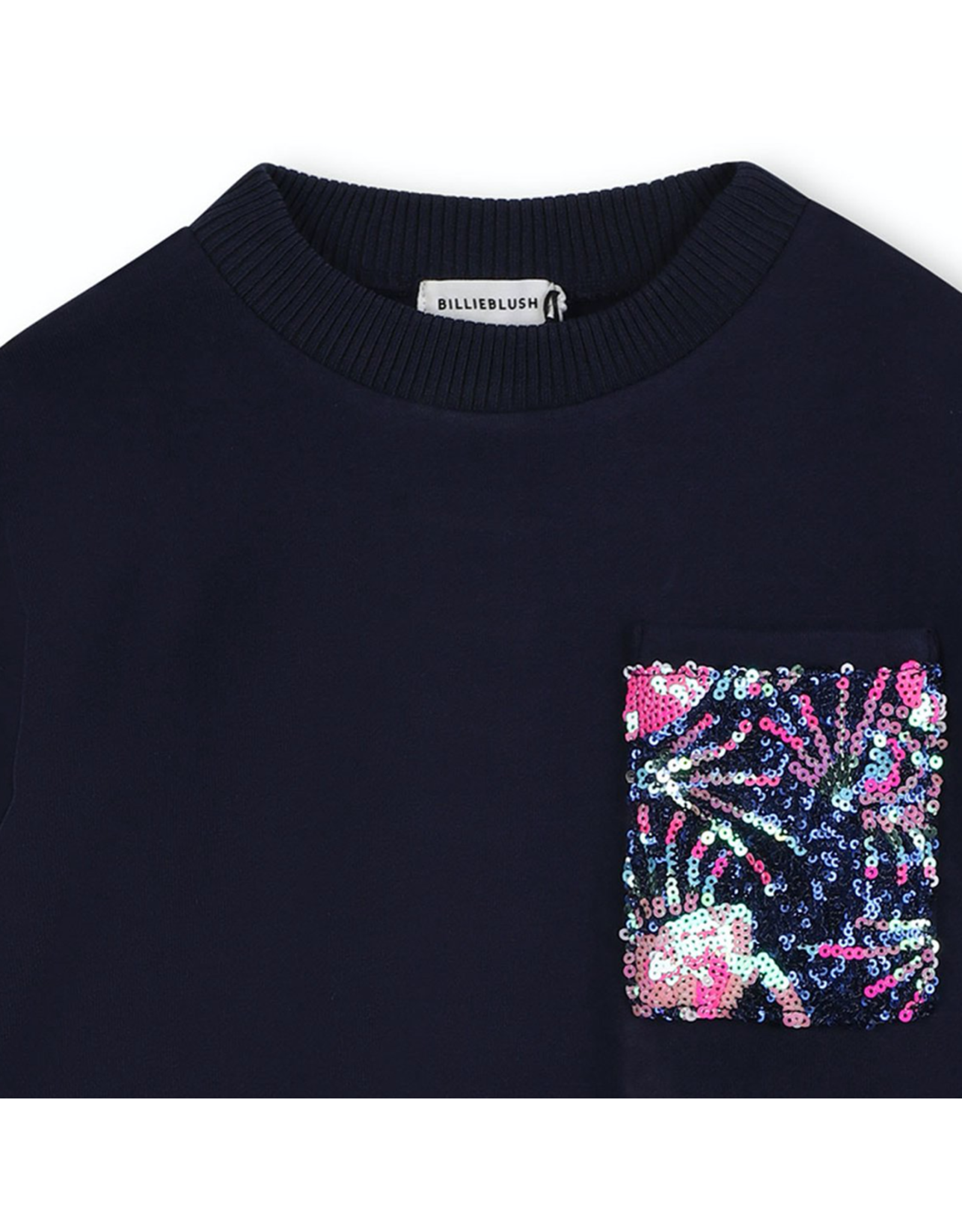 Billieblush navy kleedje pailletten