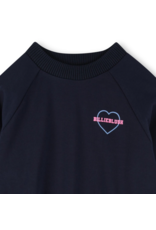 Billieblush jurk marine logo hartje