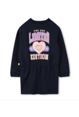 Billieblush jurk marine logo hartje