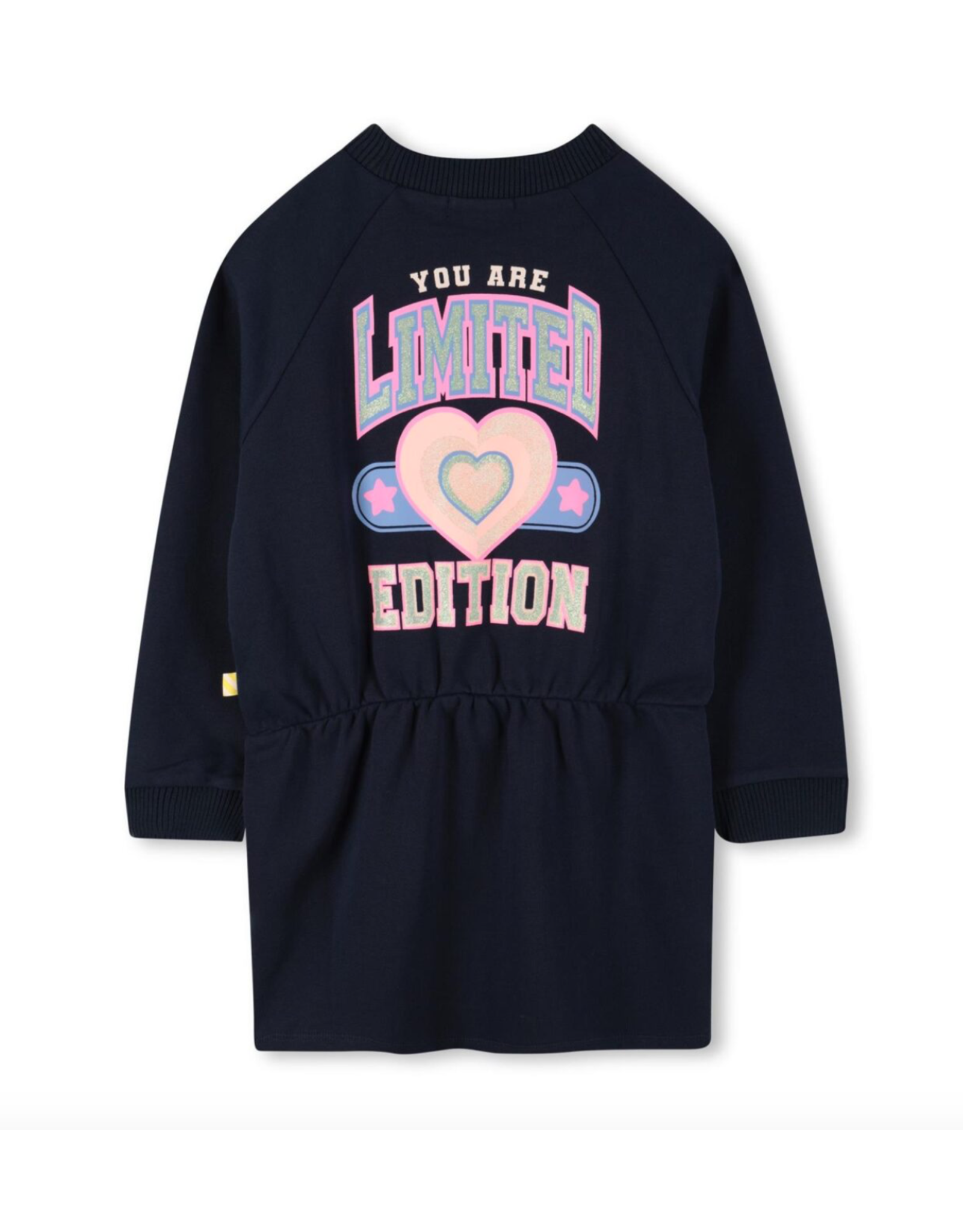 Billieblush jurk marine logo hartje