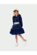 Billieblush fancy cardigan navy pailletten