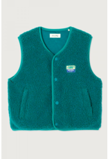 American Vintage mouwloze teddy jas Hoktown menthol