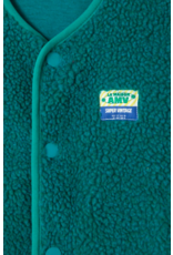 American Vintage mouwloze teddy jas Hoktown menthol