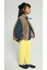 American Vintage mouwloze teddy jas hoktown muscade