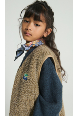 American Vintage mouwloze teddy jas hoktown muscade