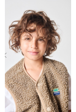 American Vintage mouwloze teddy jas hoktown muscade