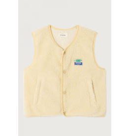 American Vintage mouwloze teddy jas Hoktown ecru
