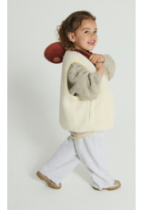 American Vintage mouwloze teddy jas Hoktown ecru