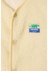 American Vintage mouwloze teddy jas Hoktown ecru