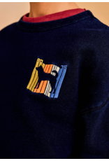 A076 sweater Jindo marine wolf