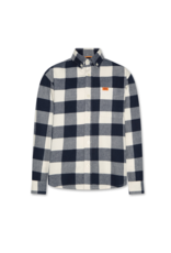 A076 hemd flanel Frank ruit marine