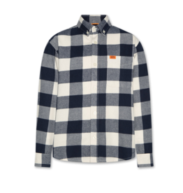 A076 hemd flanel Frank ruit marine