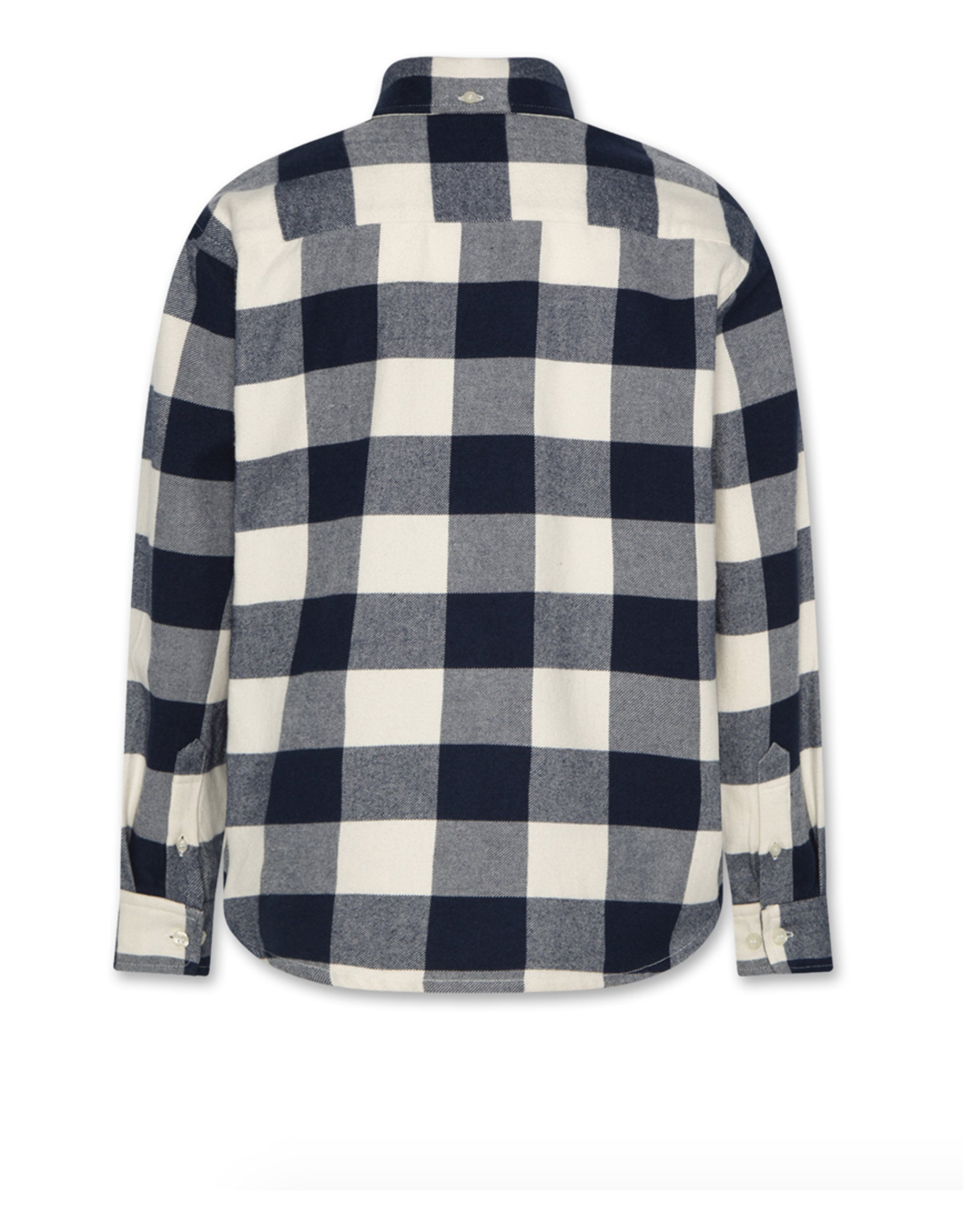 A076 hemd flanel Frank ruit marine