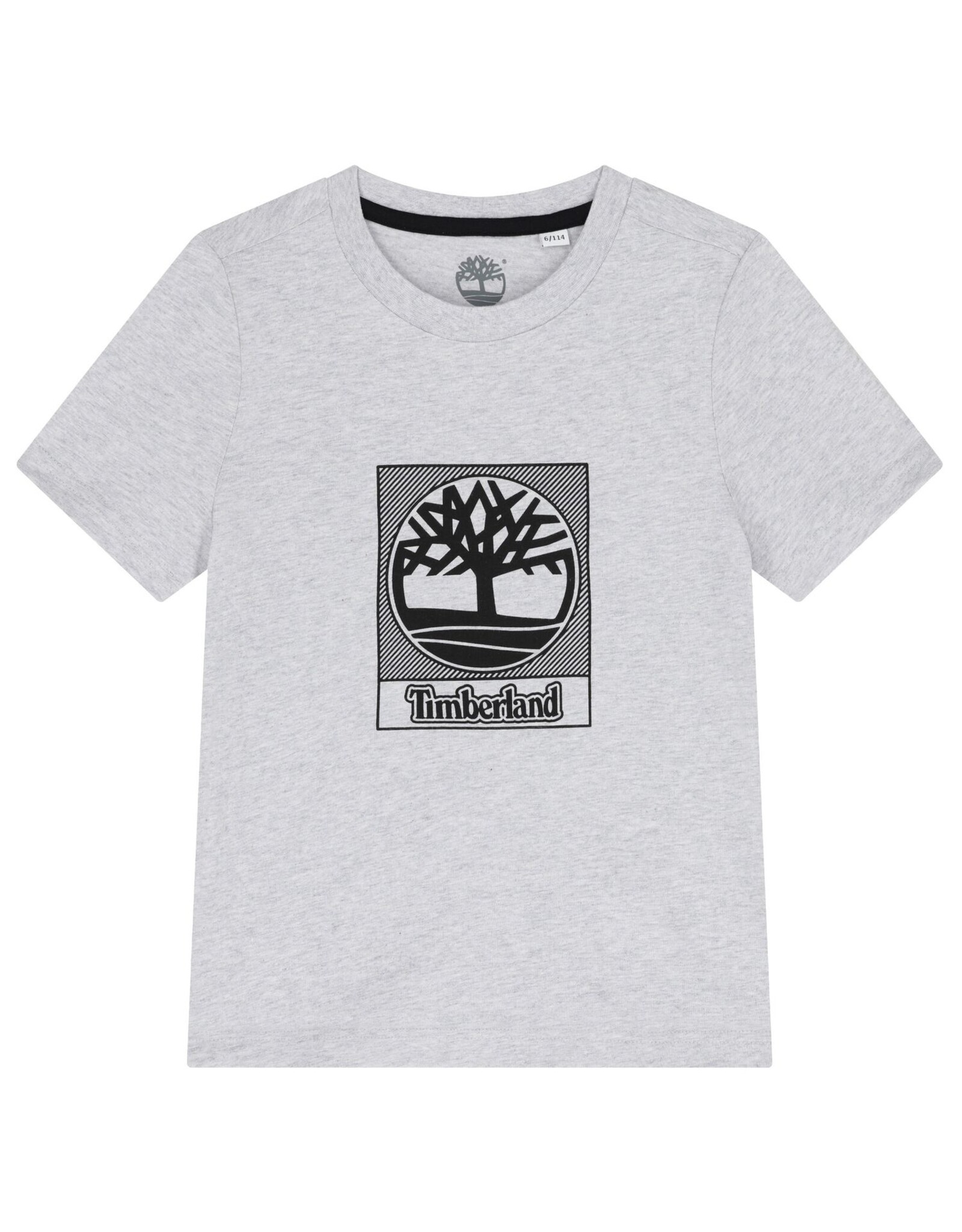 Timberland spikkelgrijs T-shirt logo
