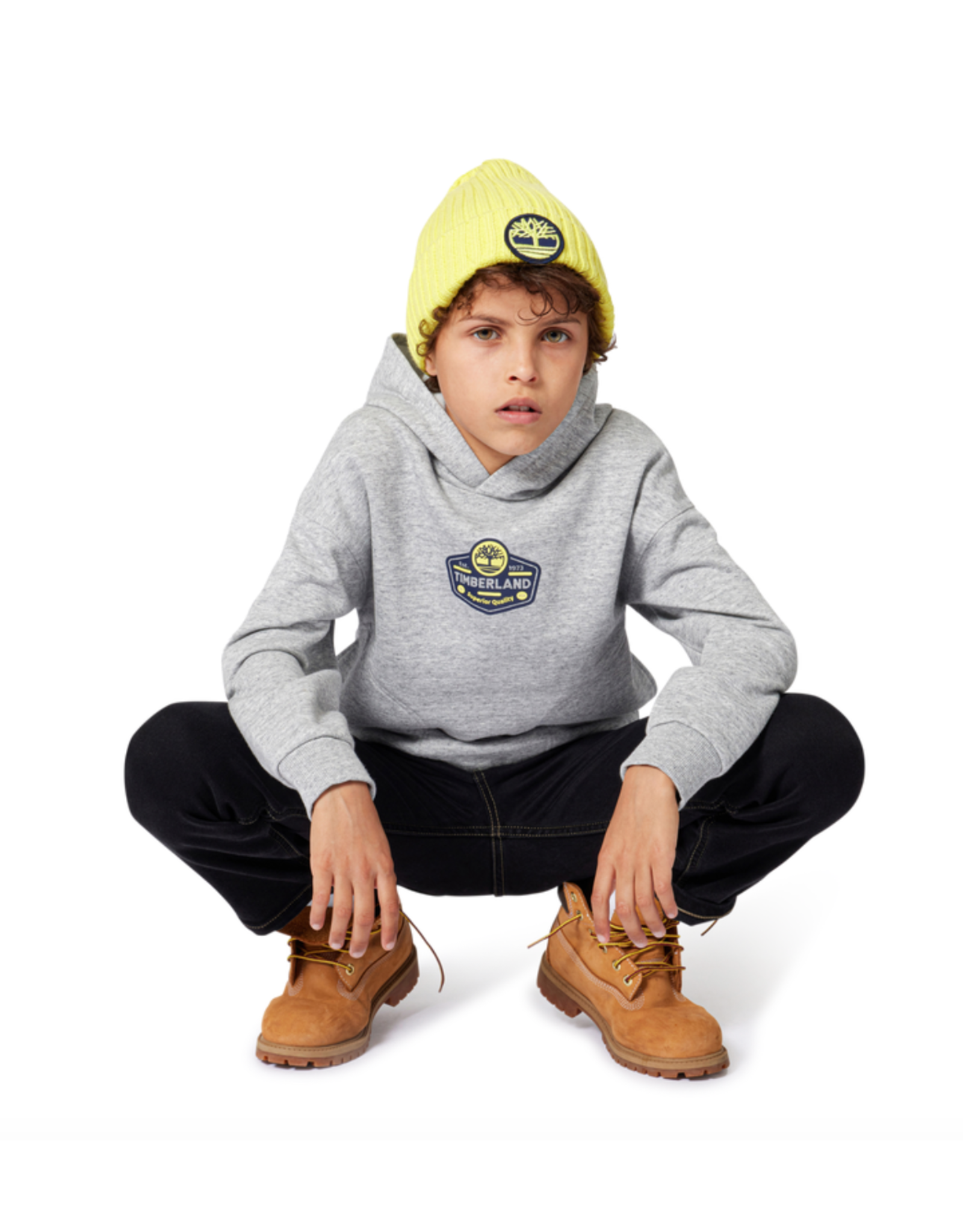 Timberland Hoodie gris Chine logo