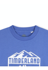 Timberland lavendelblauw T-shirt logo wit