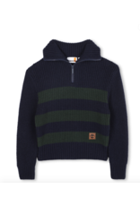 Timberland Pull jumper navy groen gestreept