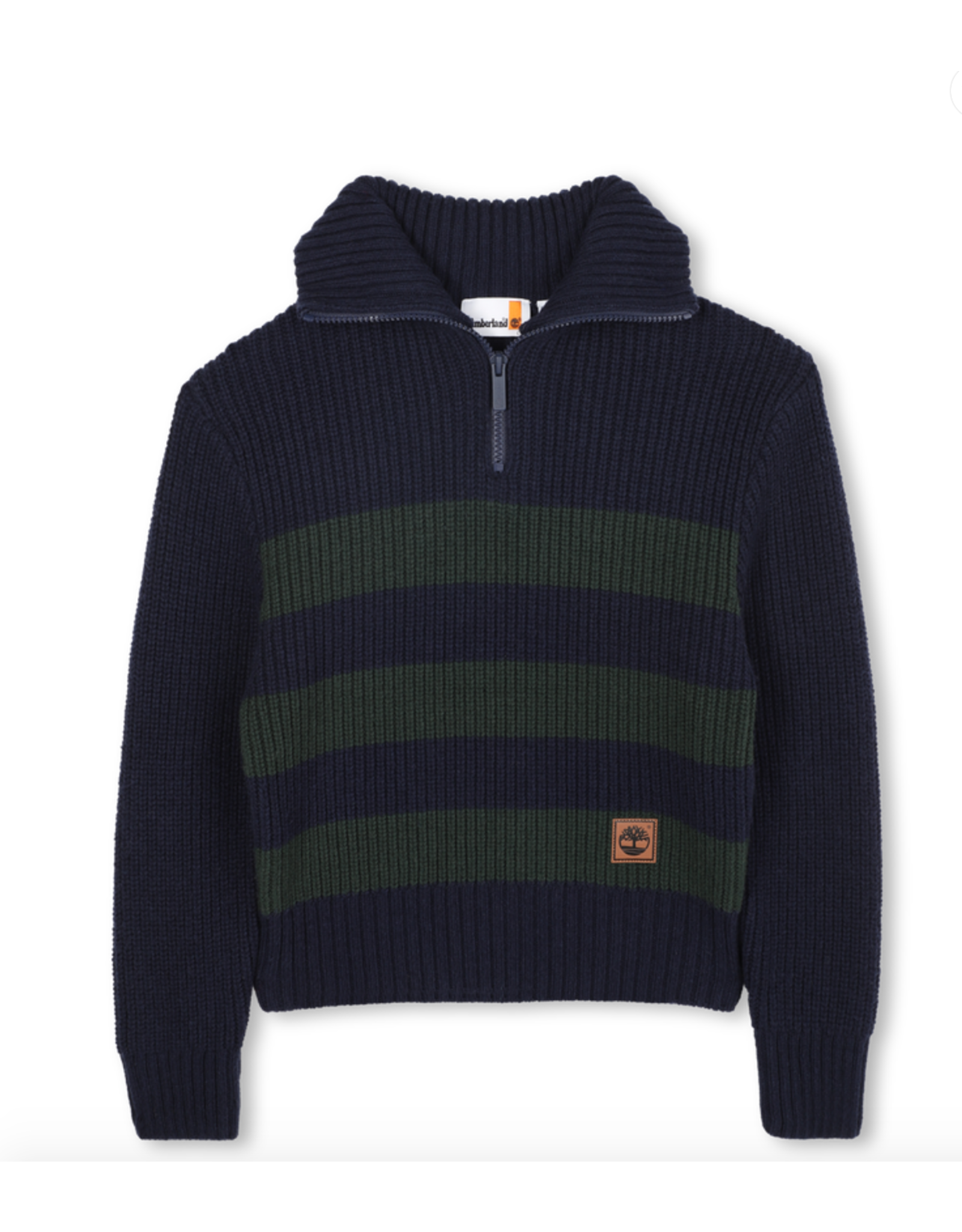 Timberland Pull jumper navy groen gestreept