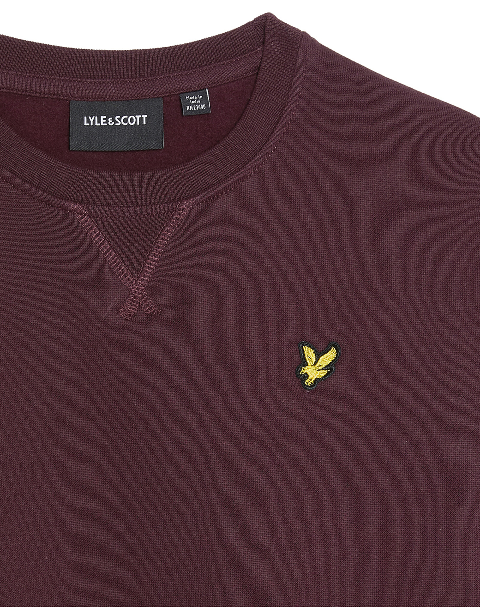 Lyle & Scott Sweater crewneck burgundy