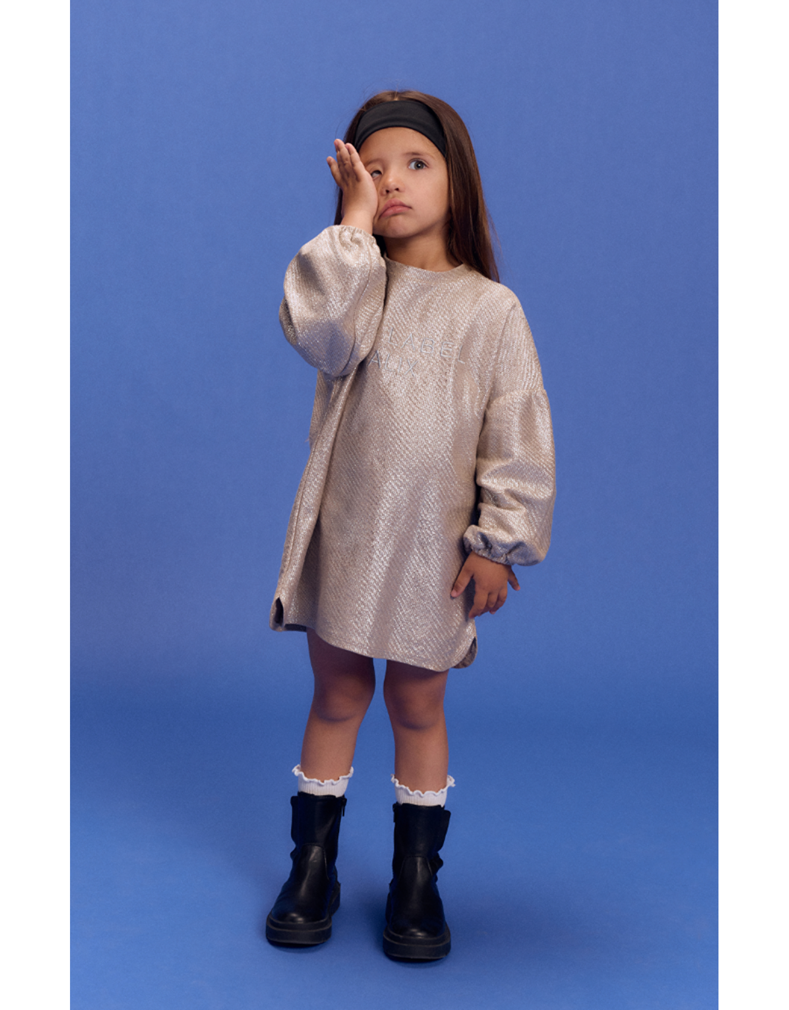 Alix mini jurk silver