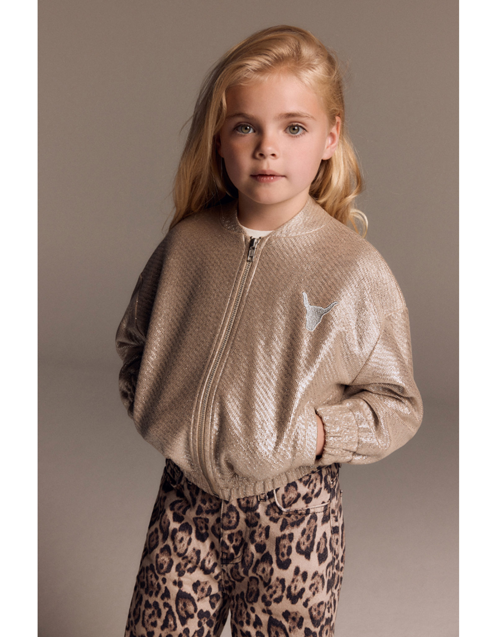 Alix mini bomberjas silver