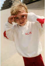 Alix mini sweater bull sleeve ecru
