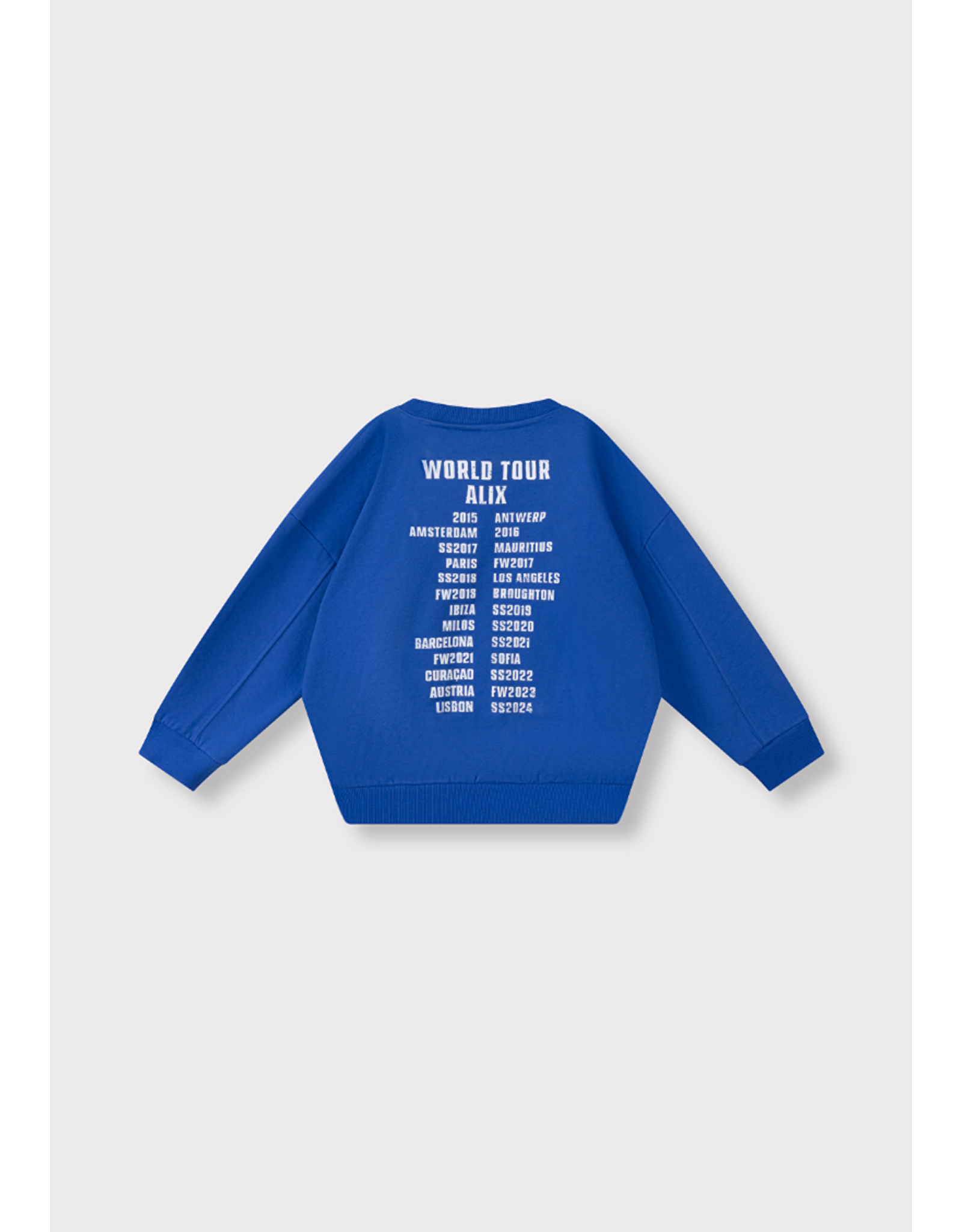Alix mini sweater on tour intense blue