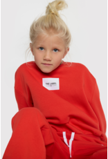 Alix mini sweater bright red label