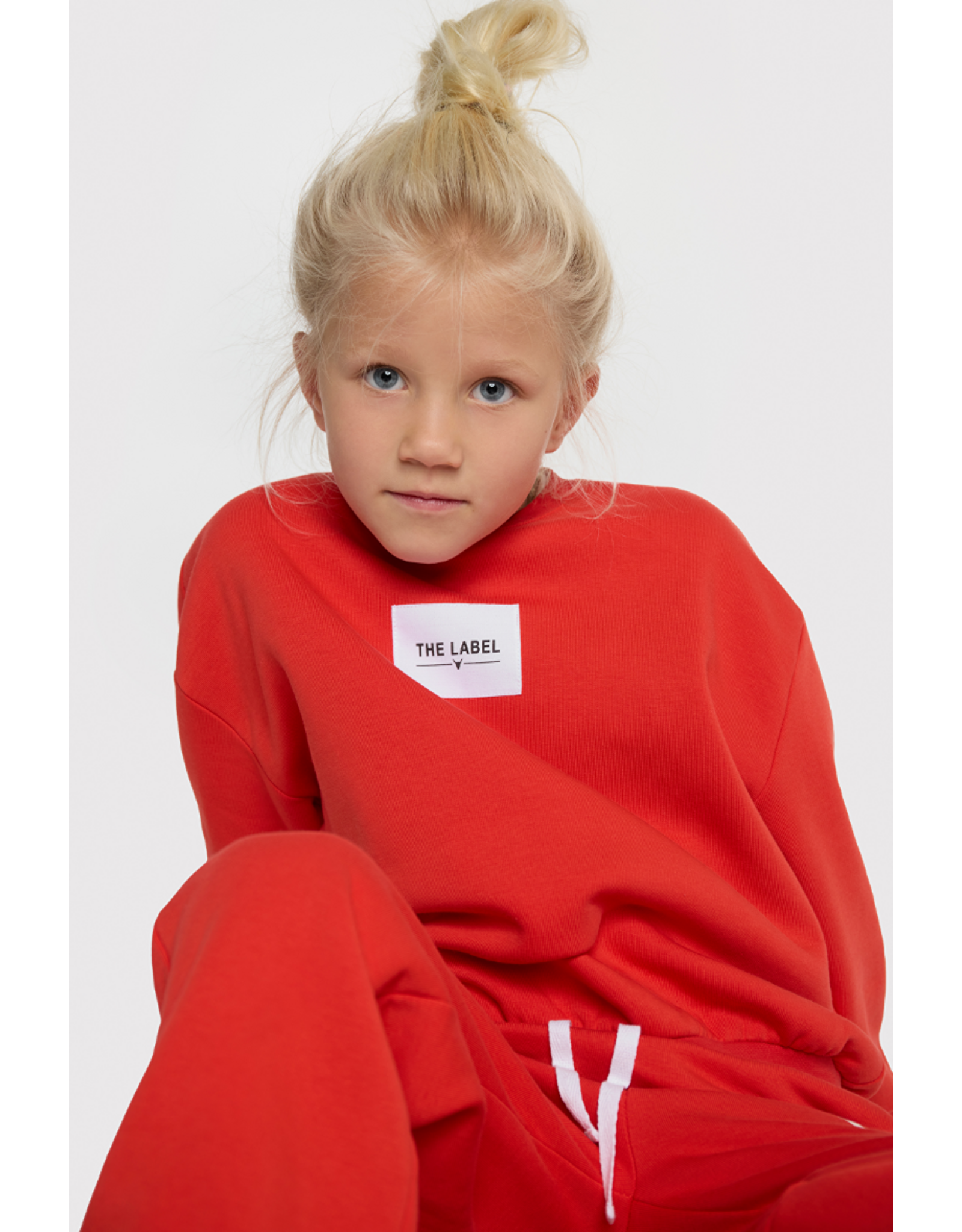 Alix mini sweater bright red label