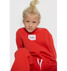 Alix mini sweater bright red label