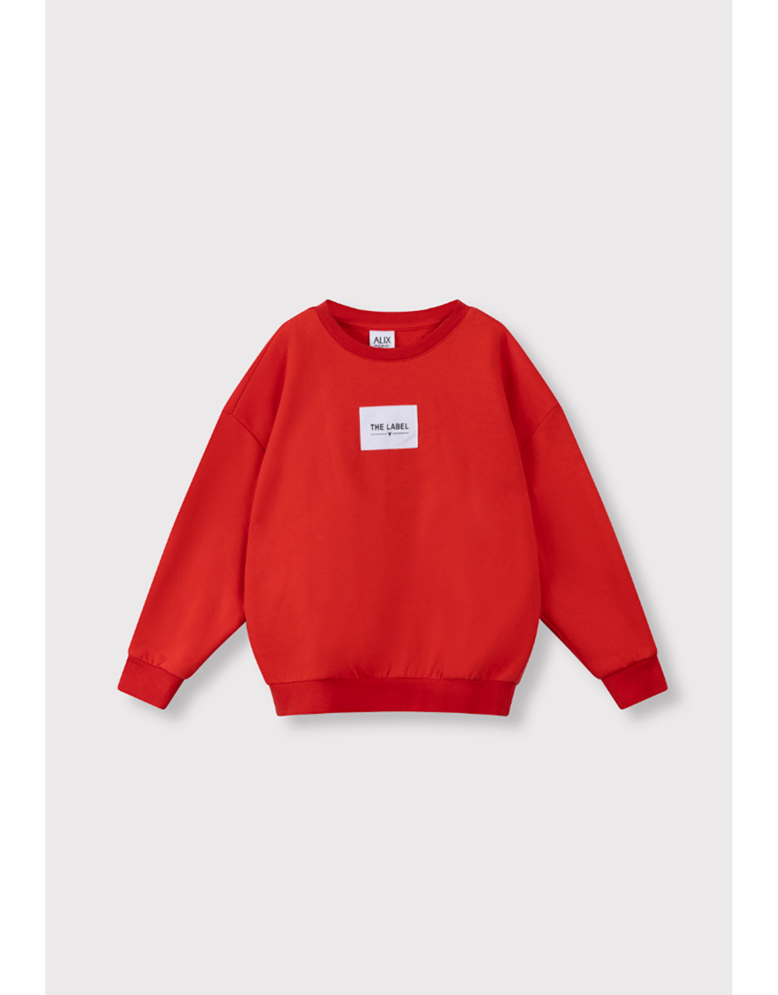 Alix mini sweater bright red label