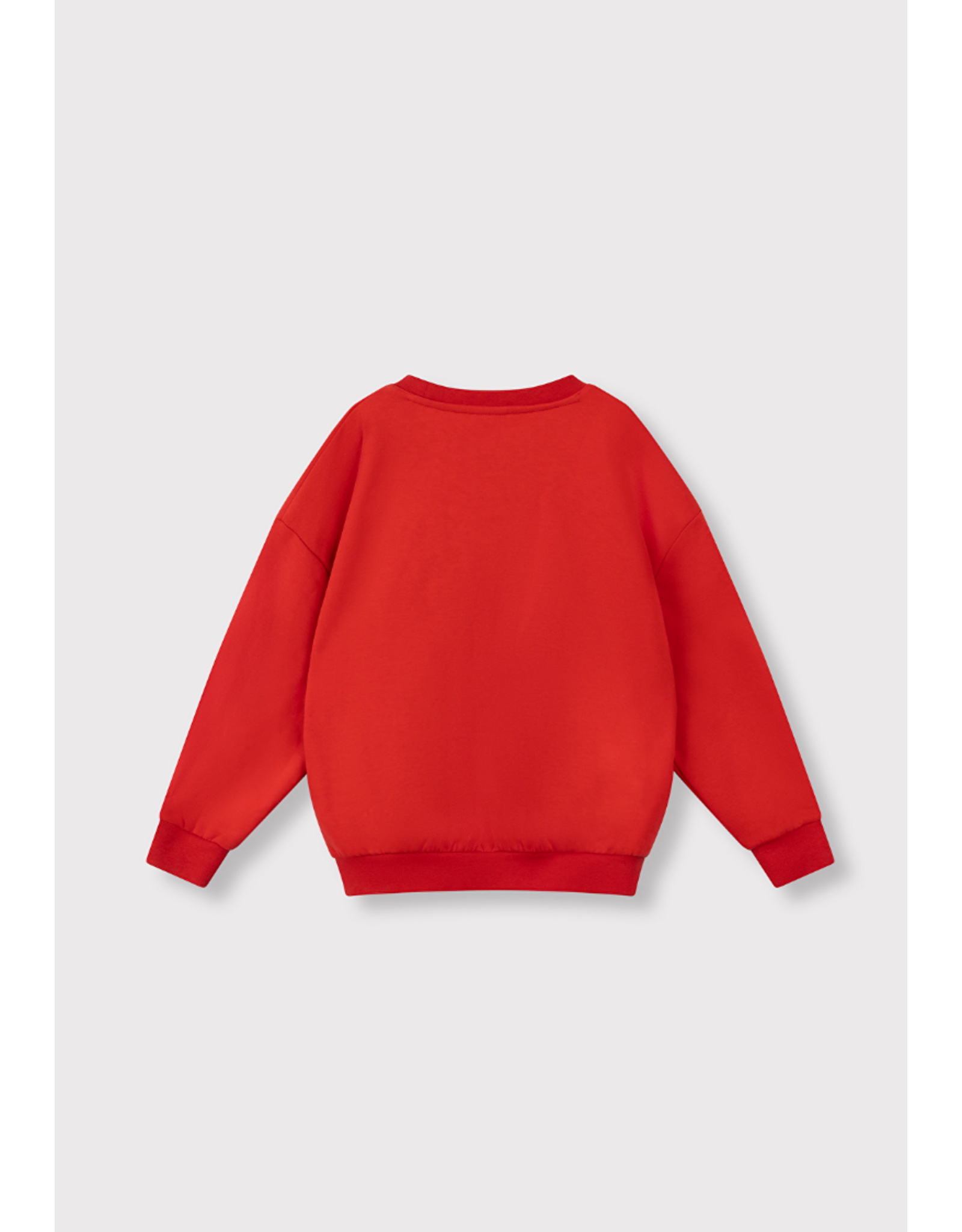 Alix mini sweater bright red label