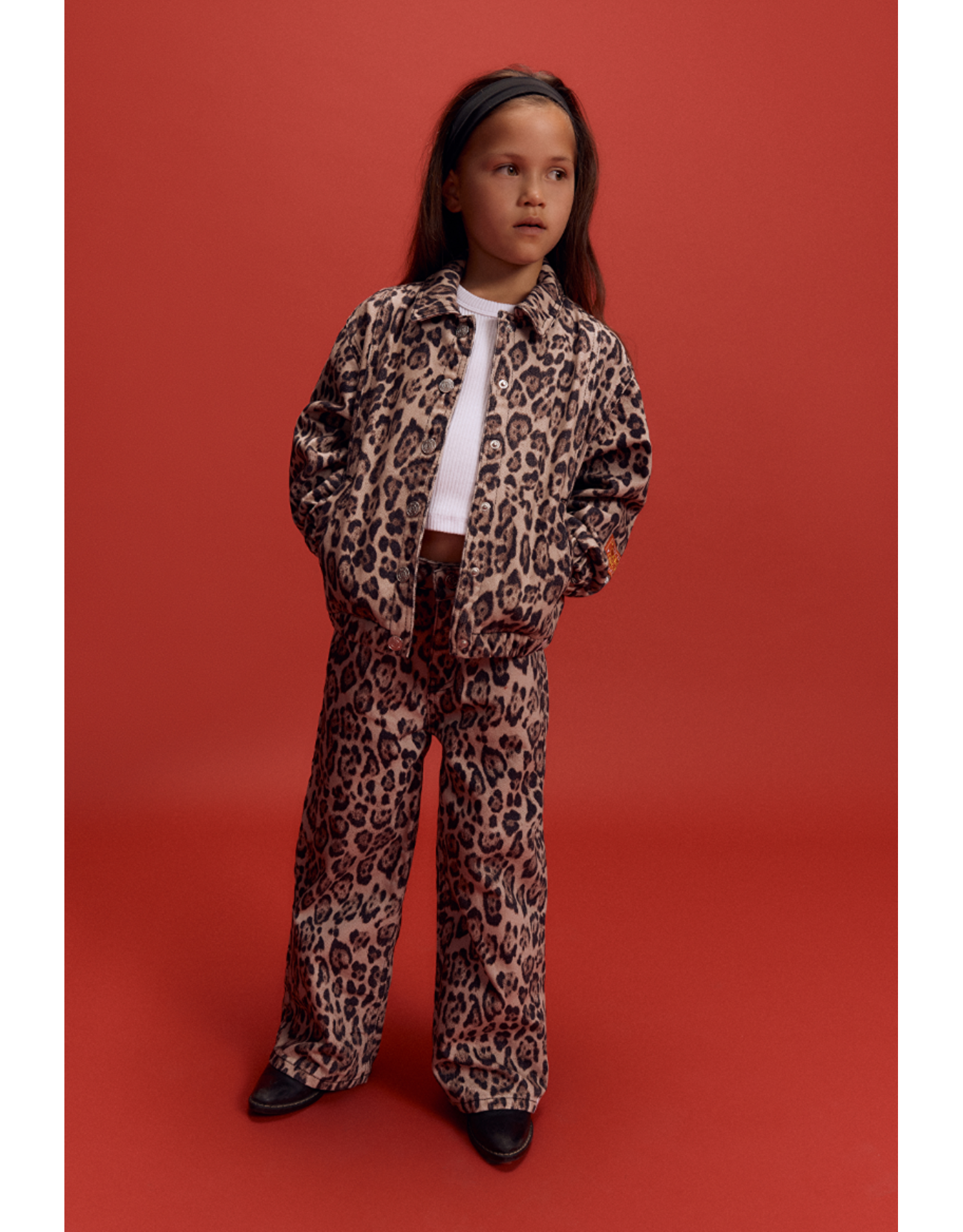 Alix mini wide leg jaguar denim pants