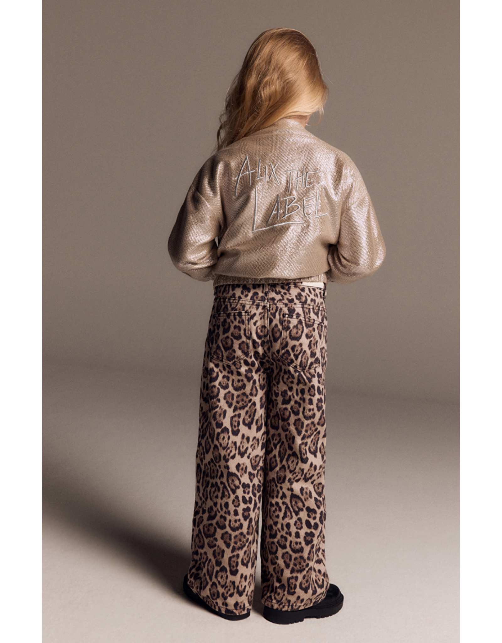Alix mini wide leg jaguar denim pants