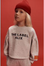 Alix mini sweater cropped grey melange