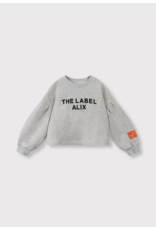 Alix mini sweater cropped grey melange