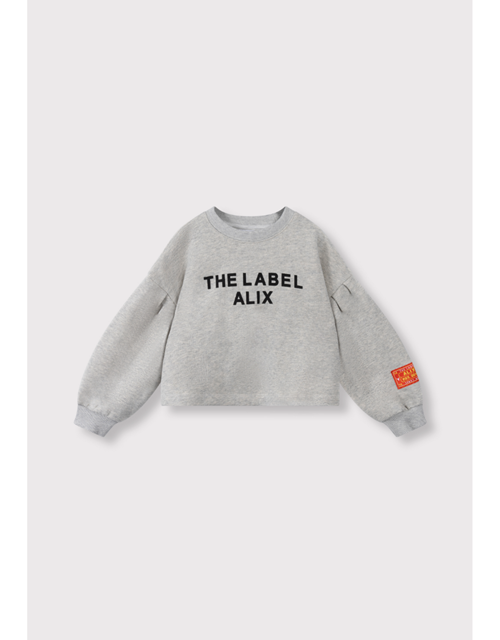 Alix mini sweater cropped grey melange