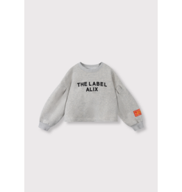 Alix mini sweater cropped grey melange