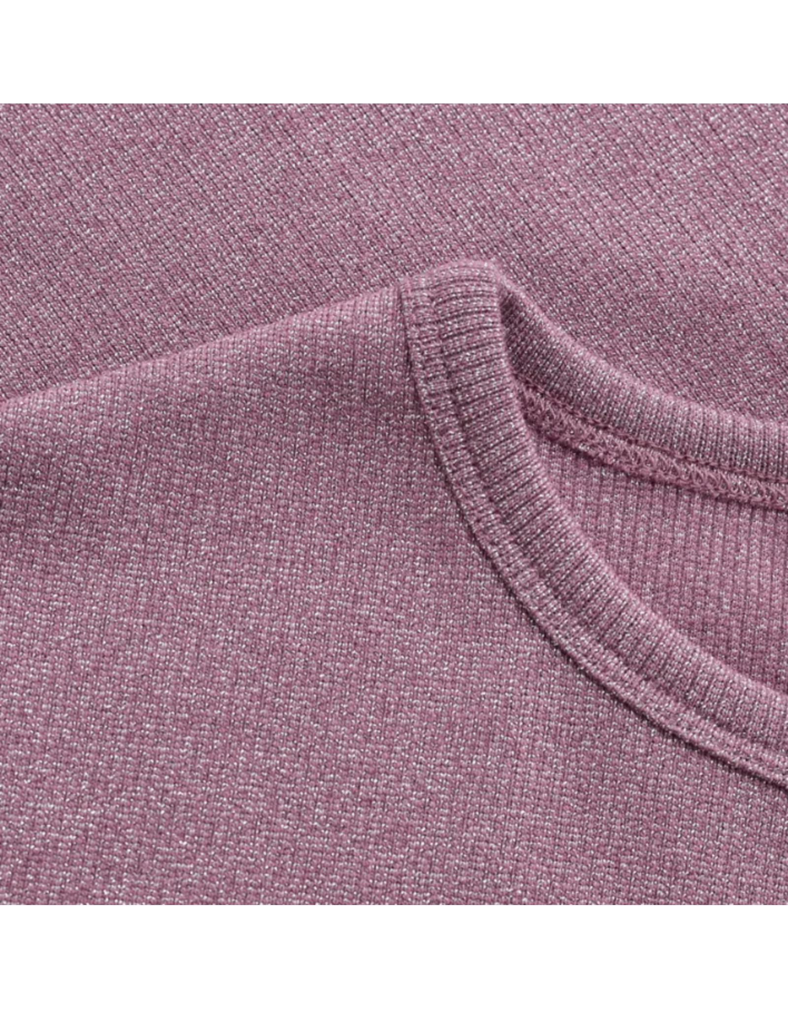 minymo t-shirt lange mouw glitter rib rose brown