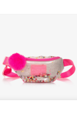 Billieblush crossbody bag ecru glitter