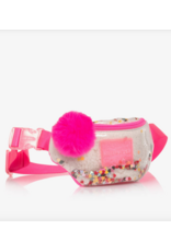 Billieblush crossbody bag ecru glitter