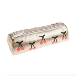 Jeune Premier Pencil case double cherry pompon