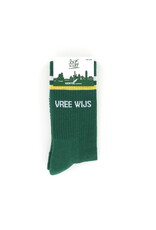 sock the city sportkousen VREE WIJS groen retro one size
