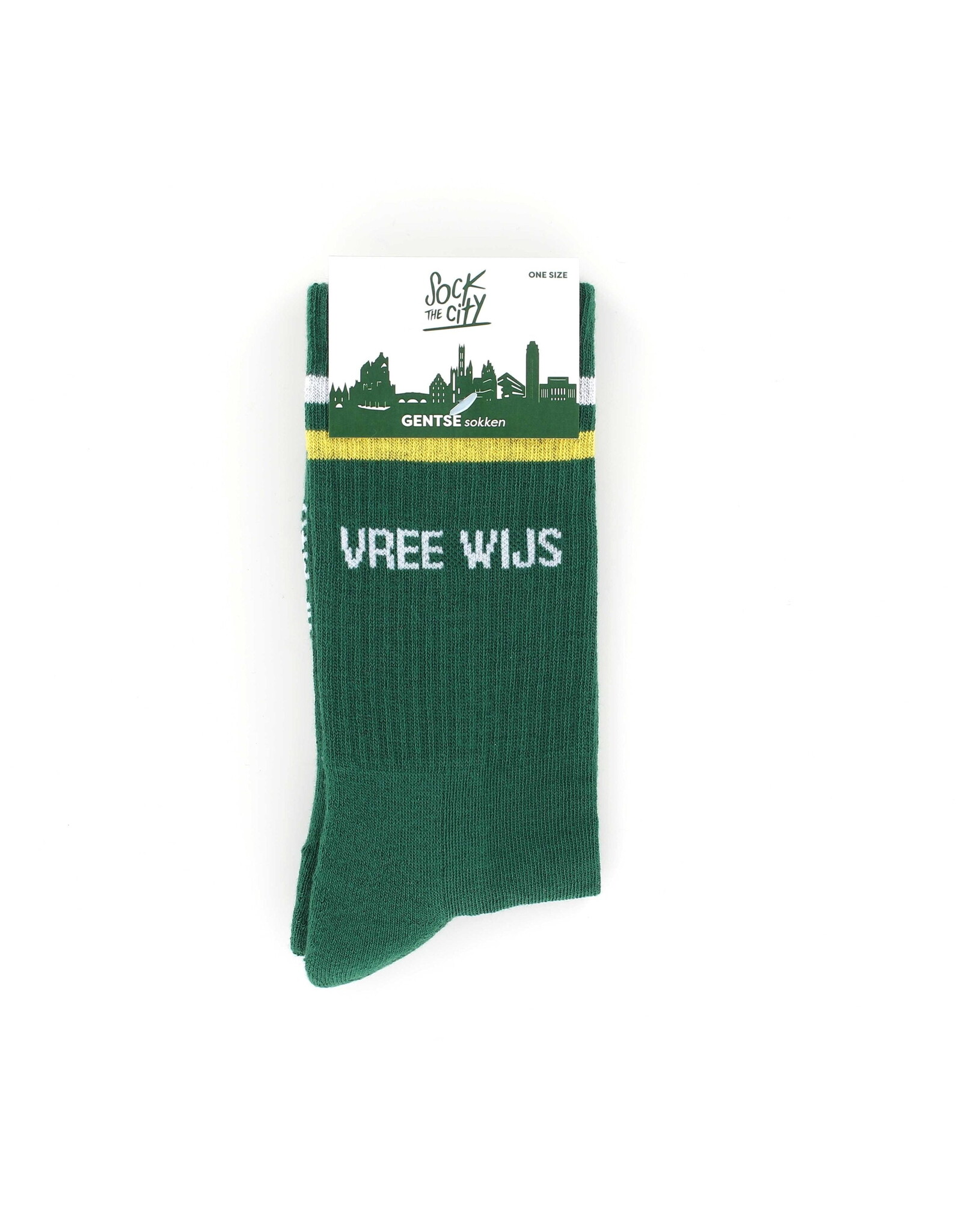 sock the city sportkousen VREE WIJS groen retro one size