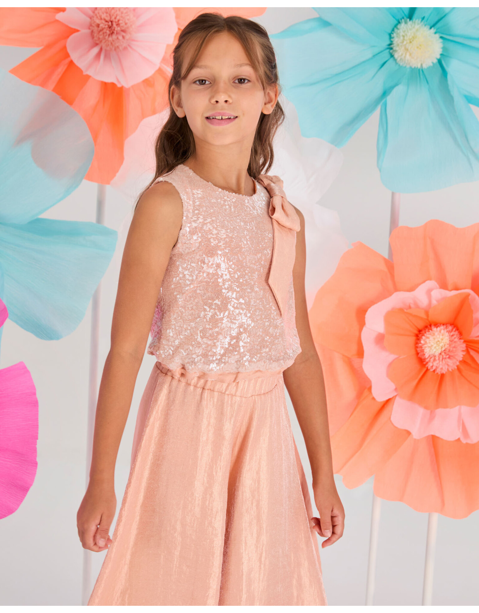 Blue Bay top Wilma abricot