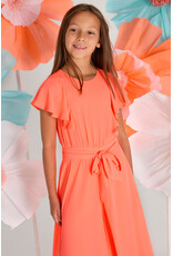 Blue Bay jumpsuit Zita neon oranje