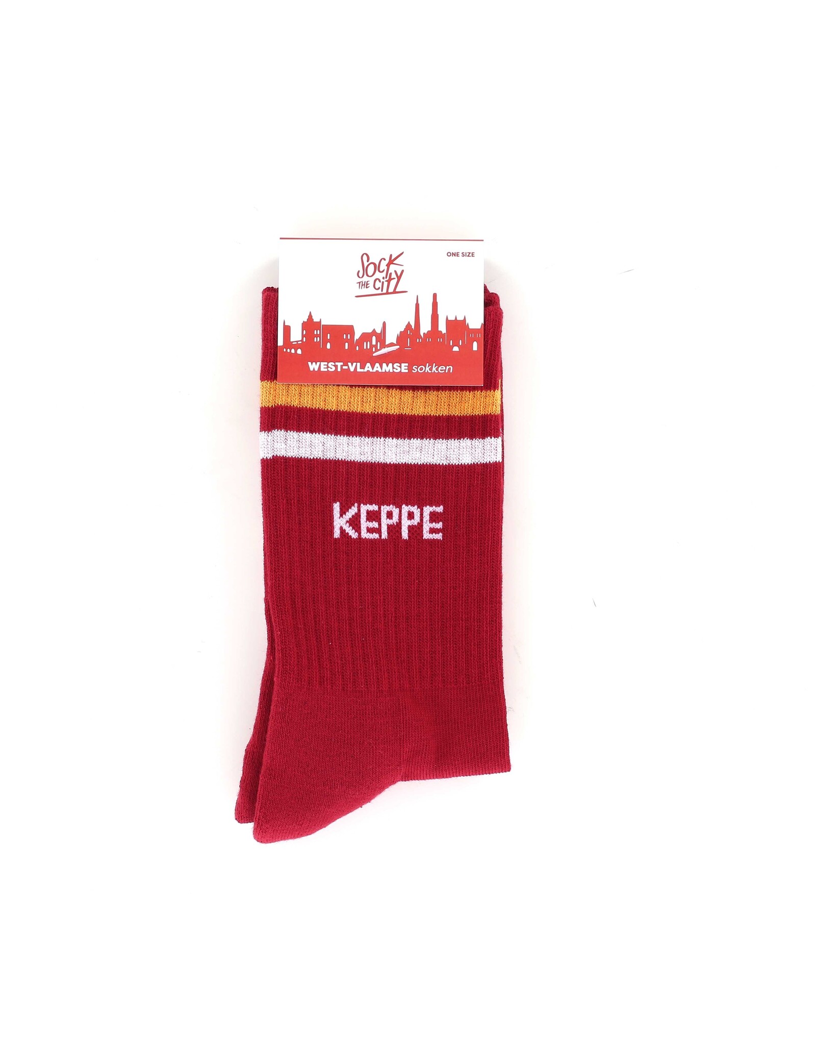 sock the city sportkousen KEPPE rood